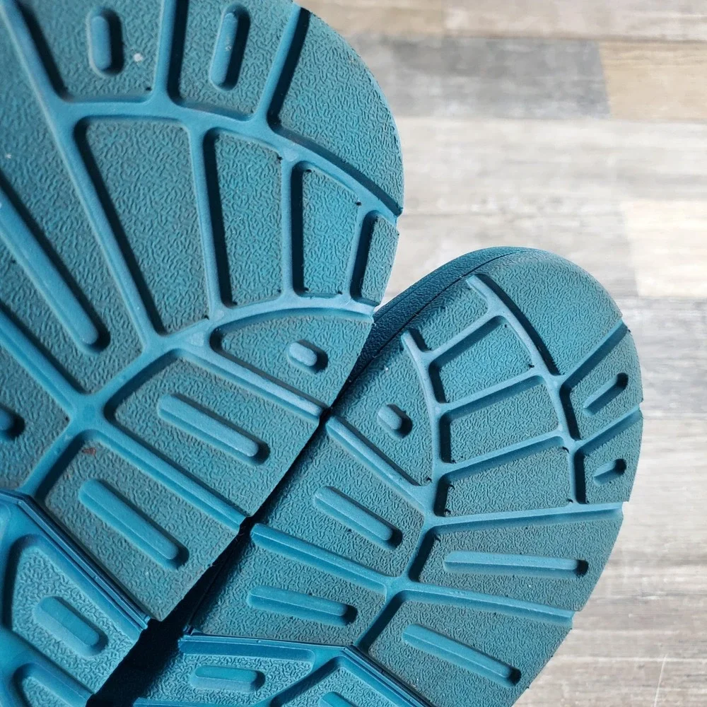 Seichi YOROI V2 Mens Slides Sandals Sz 10 Forrest Green Hook-and-Loop Straps